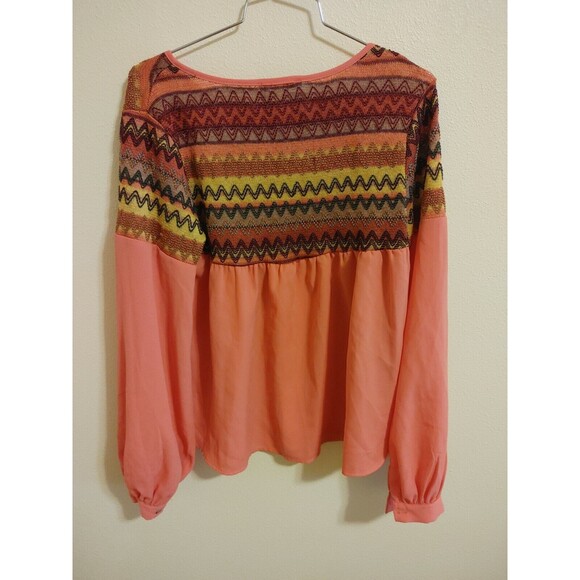 Pure Sugar Shirt Women's Large Top Blouse Pink - Picture 3 of 5